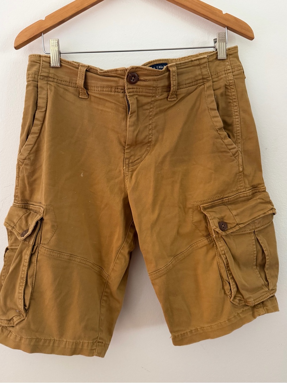 American Eagle Outfitters Cargo Shorts Extreme Flex Tan Men's Size 29